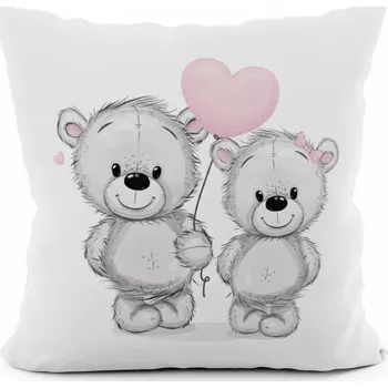 Dětský polštář BEAR LOVE II. 40x40 cm Mybesthome Varianta: Povlak na polštář, 40x40 cm