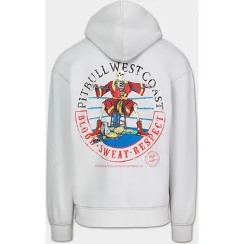 Pánská móda PitBull West Coast Pánská mikina CHAMPION BLOODLINE KP - bílá - PWC_PMCHAMBLDKP_BLK Velikosti: M