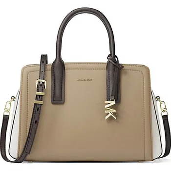 Kabelka Michael Kors Laila medium color block kožená kabelka hnědá multi + doprava zdarma