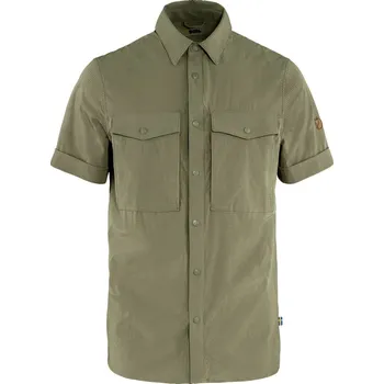 Pánská móda košile pánská FJÄLLRÄVEN Abisko Trekking Shirt SS M Light Olive - XXL