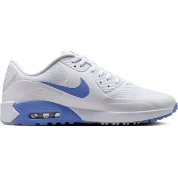 Nike AIR MAX 90 G unisex golfové boty, bílé bílé, standardní, bez spajků, 38.5