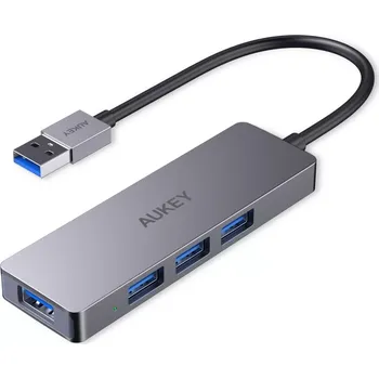 USB hub AUKEY ultra tenký hliníkový USB hub 4× USB 3.0 (5 Gb/s)