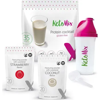 Keto dieta Proteinový nápoj Jahody v kokosu – 35 porcí