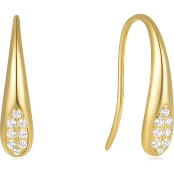 Náušnice Olivie Stříbrné náušnice KAPIČKY GOLD 8491 Ag 925; ≤1,5 g.