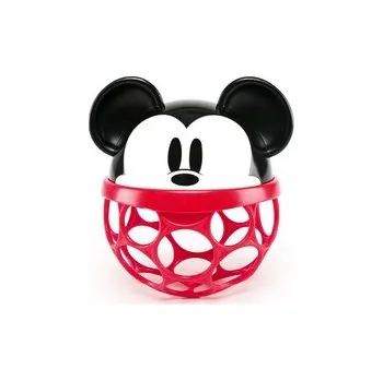 Dřevěná hračka OBALL Hračka Oball Rattle Disney Baby Mickey Mouse, 0m+
