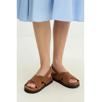 Dámské sandále Semišové sandály Answear.LAB 2024.220 hnědá 88X, EUR 38