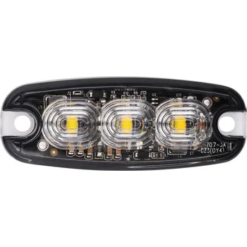 Autoelektronika LED výstražné světlo 3xLED, slim, 12/24V [LW0036-2]