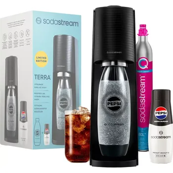 Výrobník sody Sodastream TERRA Bl. Pepsi Zero Mpack
