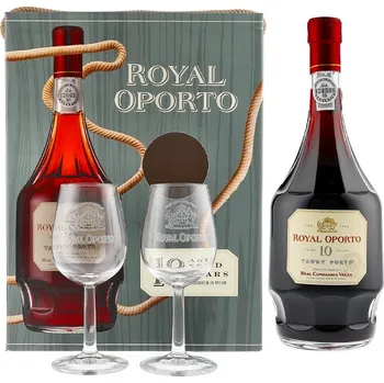 Likér Royal Oporto Tawny 10 Years aged + 2 sklenice 0,75 l 20 %