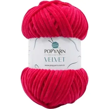 Příze POPYARN Pletací příze Velvet B05 - růžová