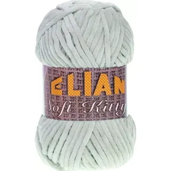 VSV Pletací příze Elian Soft Kitty 97434 - šedá