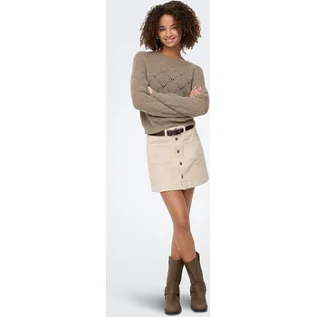 Dámská móda ONLY Taupe 8345076 XS