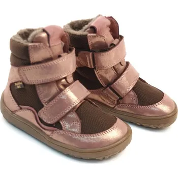 Dívčí sněhule Froddo Barefoot zimní boty s membránou G3160233-9 Pink/Gold EUR 34