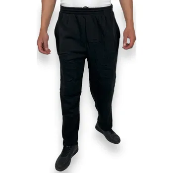 Dunaone Pánské nadměrné tepláky bez manžety JAROMÍR Barva: Černá, Velikost: 6XL