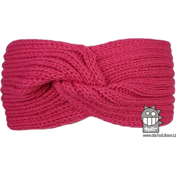 Čelenka pletená Dráče Twist - vzor 03 - starorůžová tmavá