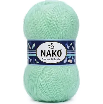 Příze Nako Pletací příze Nako Mohair Delicate 3415 - zelená mátová