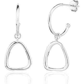Náušnice Bealio BEALIO 13725 Stříbrné náušnice TRIANGLE visací puzeta 03-13725-3861