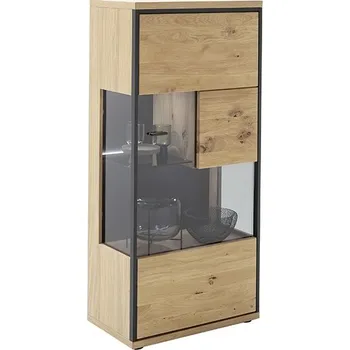 Komoda Komoda s vitrínou BARI (typ 20) dub sukatý bělený