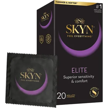Ultra tenké bezlatexové kondomy Elite 20 ks