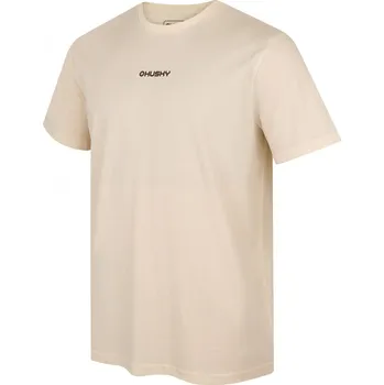 Pánské tričko Husky Pánské bavlněné triko Tee Walker M XL, beige