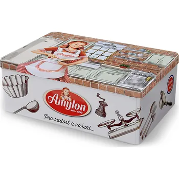 Dárková krabička Plechová krabička pečení Amylonka