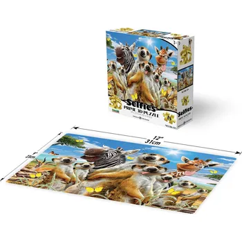Puzzle PRIME 3D PUZZLE - Selfie surikaty 48 dílků