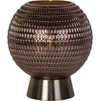 Lampička Searchlight EU67008AB - LED Stolní lampa MILA LED/0,6W/3xAAA hnědá