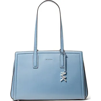 Módní doplněk Michael Kors Laila medium tote kožená kabelka světle modrá + doprava zdarma