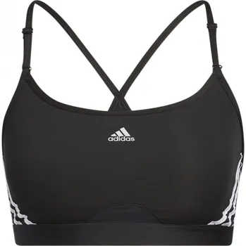 Kalhotky adidas Aeroreact Low Impact Sports Bra Womens Black/White XL (DD)