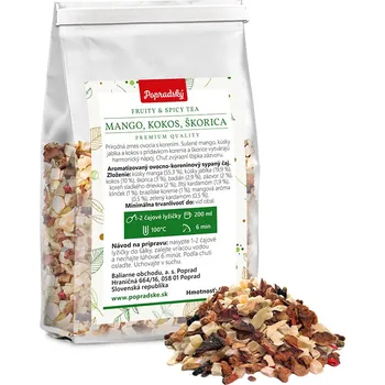Čaj Balírny obchodu a.s. Poprad Sypaný ovocný čaj - Mango, kokos, skořice, 100 g