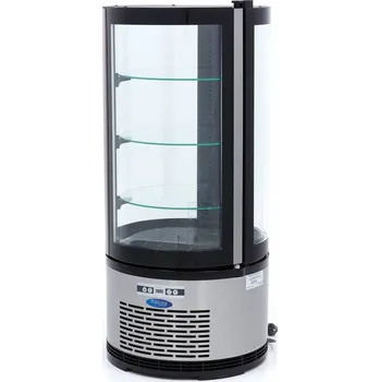 Maxima Chladnička s vitrínou kulatá 48 cm - 100 l | Maxima, 09400841