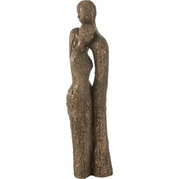 Zrcadlo J-line Hnědá soška Affection 48,5 cm