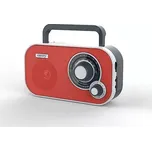 Czerwone přenosné rádio