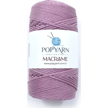 Příze POPYARN Příze Macrame B005 - starorůžová, 100g 140m