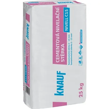 Samonivelační stěrka KNAUF NIVELL C15 – Cementová nivelační stěrka 25kg
