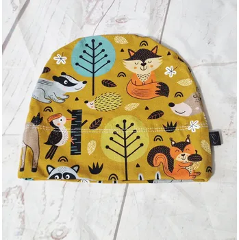 Kojenecká čepice Yháček Rostoucí čepička Yháček, Lesní zvířátka okr Velikost:: L