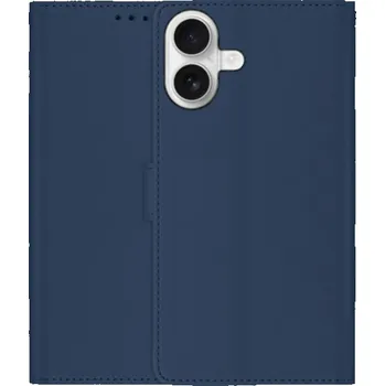 Pouzdro na mobilní telefon Flipové pouzdro z PU kůže pro iPhone 17 - tmavě modré