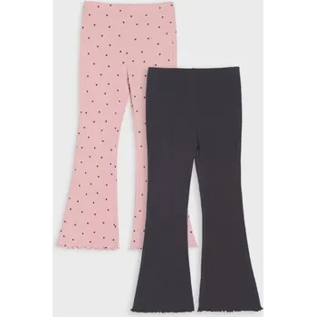 Sinsay - Žebrované flare kalhoty 2 balení - vícebarevná - 618HF-MLC - 618HF-MLC-98