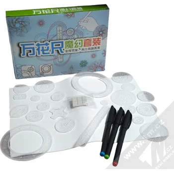 kreativní sada 1Mcz Spirograf sada kreslících šablon