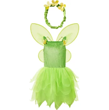 Karnevalový kostým Dívčí kostým "Mořská panna" / "Beruška" / "Ledové království" / "Víla" (víla, 110/116 (4-6 Jahre))