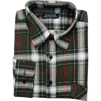 Pánská košile Vesta Pánská flanelová košile DAN Barva: Zelená, Velikost: 42