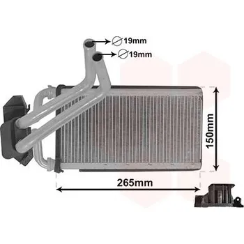 Výměník tepla, vnitřní vytápění VAN WEZEL 07006140