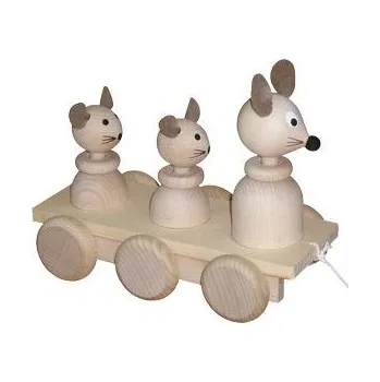 Hračka pro nejmenší Tahací tři myšky