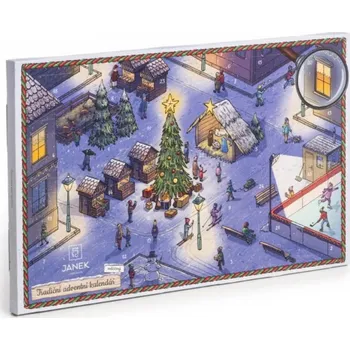 Cukrovinka JANEK Tradiční čokoládový adventní kalendář 2025 170 g Množství: Mléčný