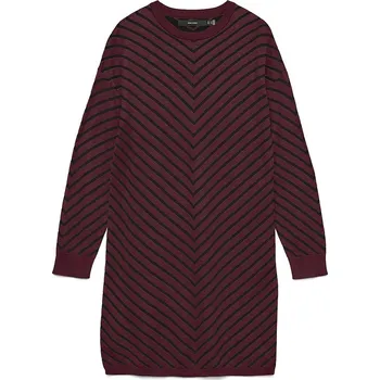 Dámské šaty Šaty Vero Moda Aubergine/ Schwarz 3295175 M