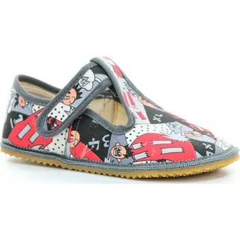 Dívčí obuv Beda Comics (BF-060010/W/OP) barefoot bačkory s opatkem Velikost boty (EU): 30, Vnitřní délka boty: 195, Vnitřní šířka boty: 77