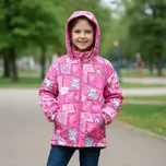 DÍVČÍ TEPLEJŠÍ BUNDA růžová Kugo KB2336