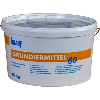 Penetrace KNAUF GRUNDIERMITTEL 60 – Penetrační nátěr pod sádrové omítky 15kg