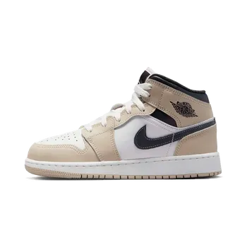 Dámské tenisky Air Jordan Jordan 1 Mid "White Off Noir Rattan" (GS) Velikost: 36.5