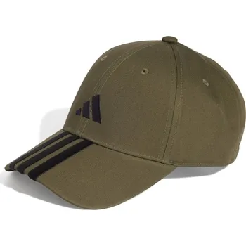 Kšiltovka adidas 3-Stripes Baseball Cap Khaki/White Mens